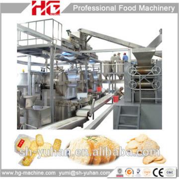 China easy operation gas Rice cracker production line