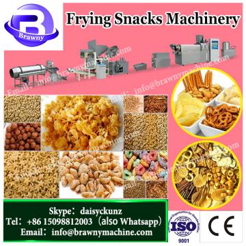 Fried continuous double Screw Extruded bugles slanty chips Sala pellet Frying Snack Machinery