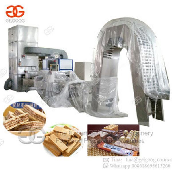 High Efficiency Full Automatic Waffle Biscuit Production Line Wafer Biscuit Making Machine Chocolate Coated Wafer Machine #1 image